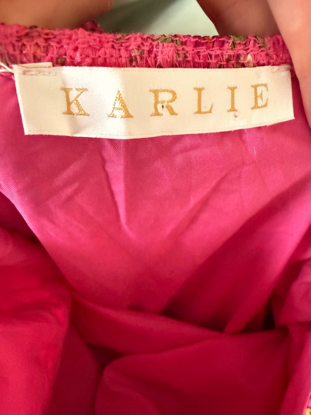 Karlie Pink Floral Ruffle Strap Tiered Maxi Dress Romantic Coquette - Picture 9 of 12